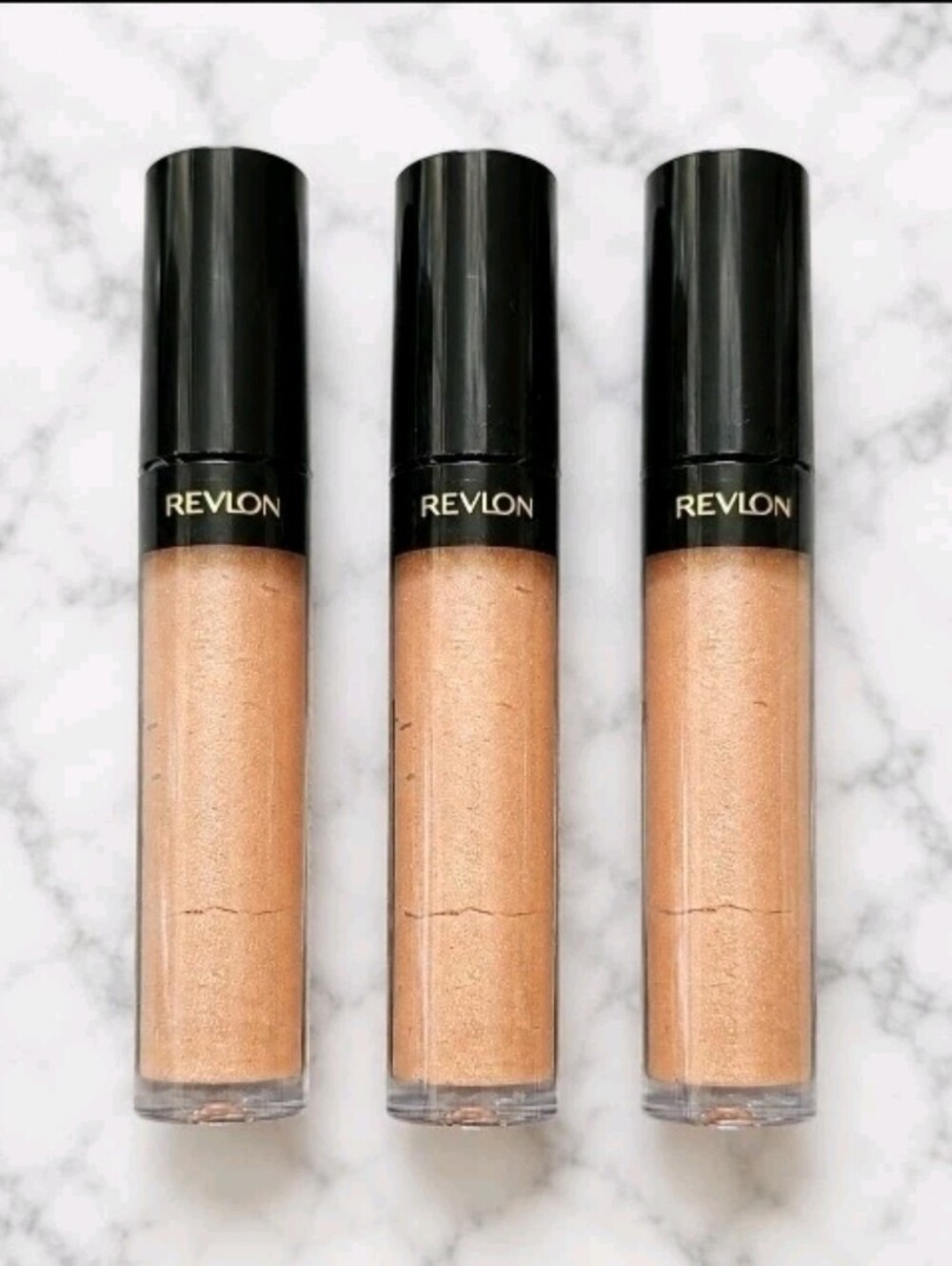 3 tubes Revlon SANDSTORM 255 Super Lustrous The Gloss .13 oz ea NEW & SEALED!